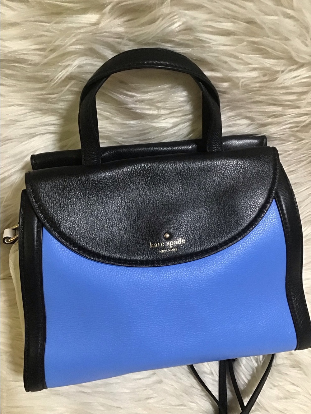 Kate spade colorblock large leather satchel purse